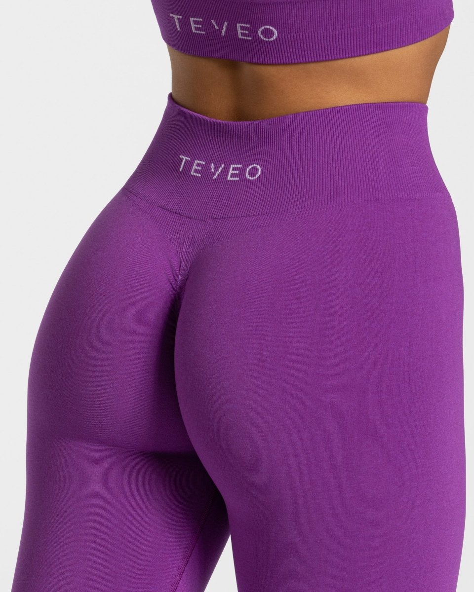 Timeless Scrunch Leggings Violett – TEVEO Official Store