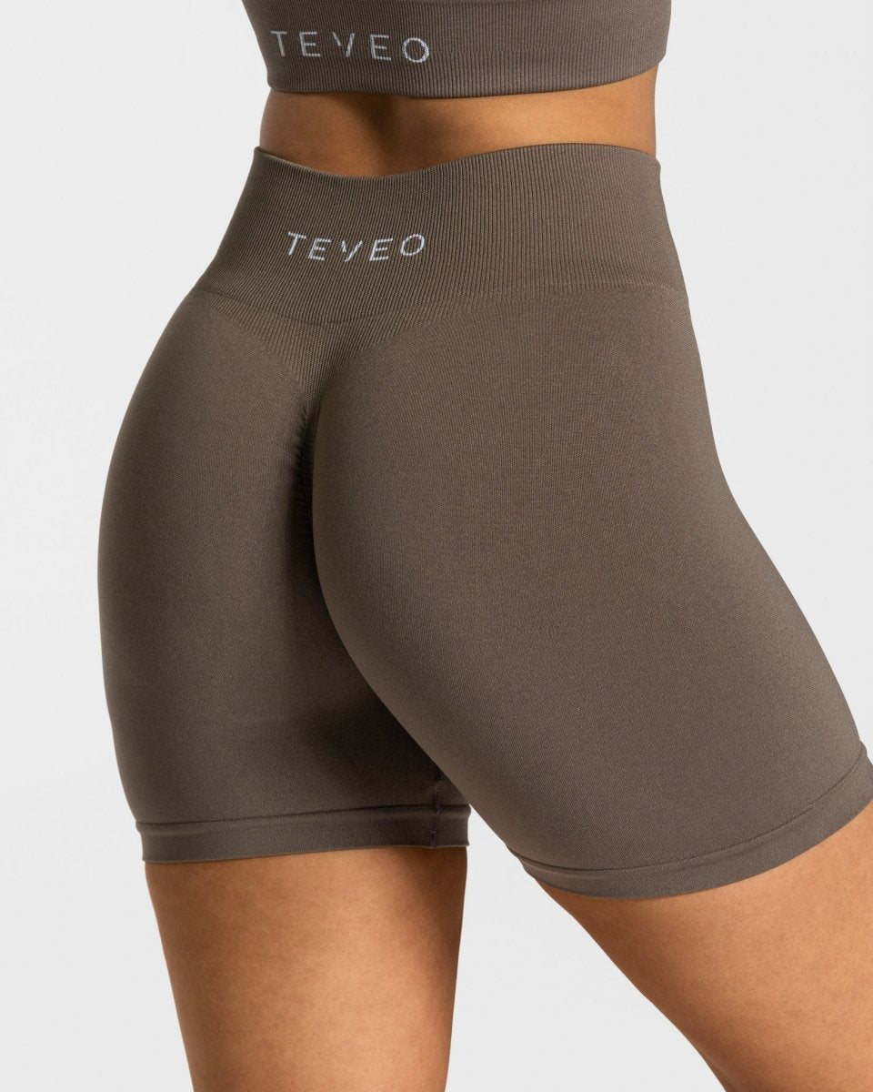 Timeless Scrunch Short "Taupe" - TEVEO